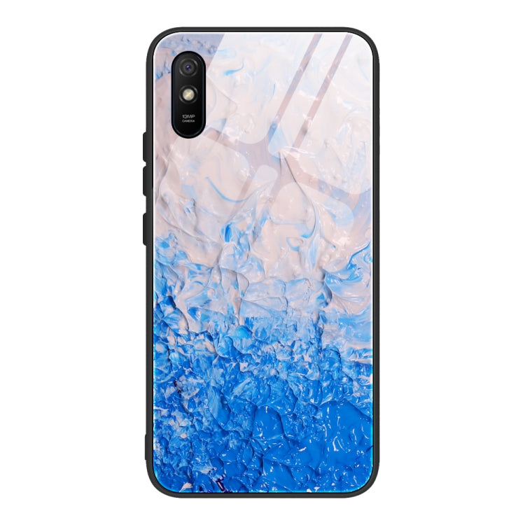 Custodia protettiva in vetro con motivo in marmo, For Xiaomi Mi Note 10, For Xiaomi Mi CC9 / A3 Lite, For Xiaomi Redmi 9A