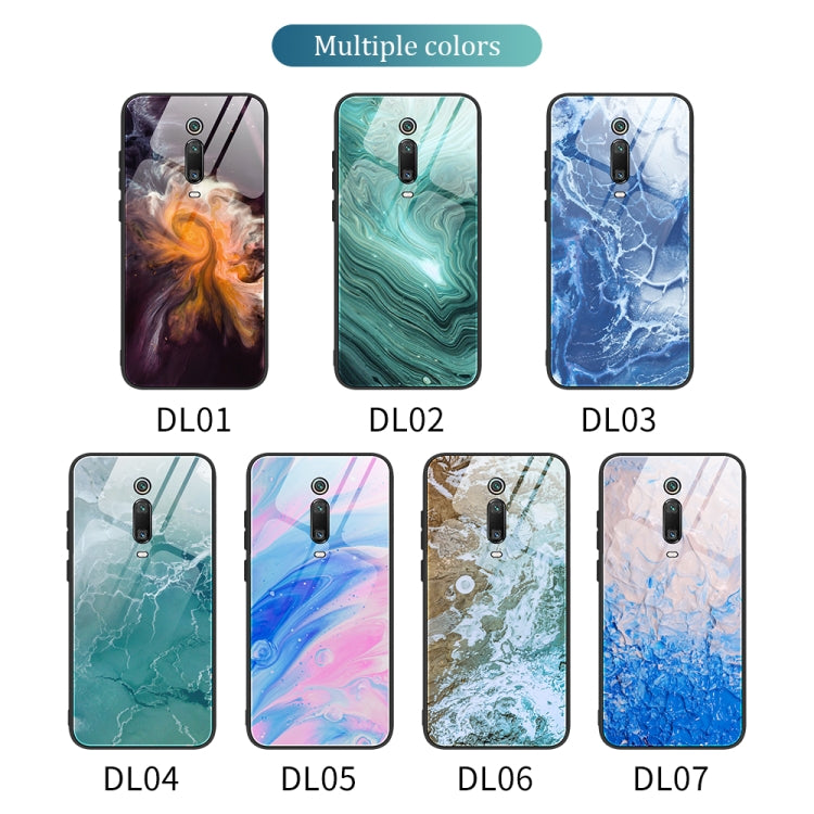 Custodia vetro con motivo marmo per Xiaomi Redmi Note 9