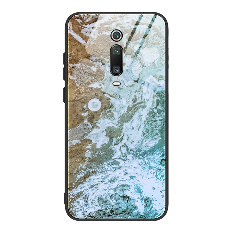 Custodia vetro con motivo marmo per Xiaomi Redmi Note 9