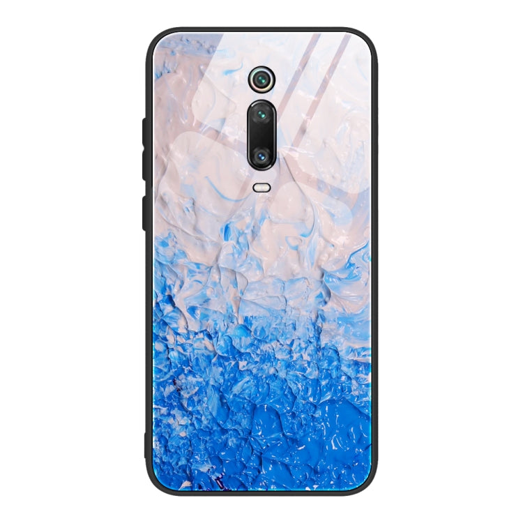 Custodia vetro con motivo marmo per Xiaomi Redmi Note 9