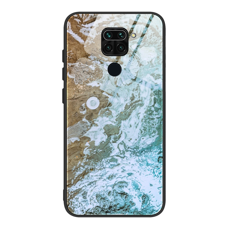 Custodia vetro con motivo marmo per Xiaomi Redmi Note 9