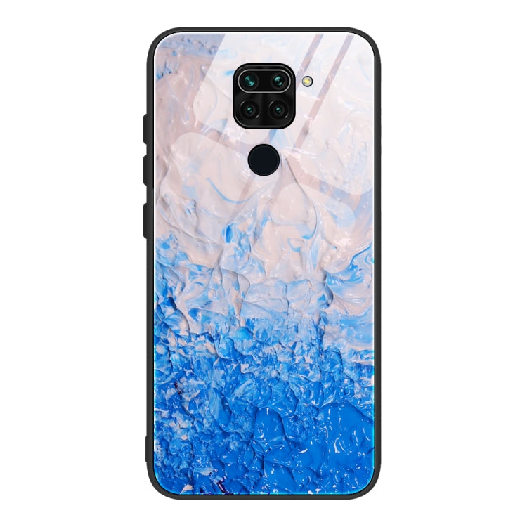 Custodia vetro con motivo marmo per Xiaomi Redmi Note 9