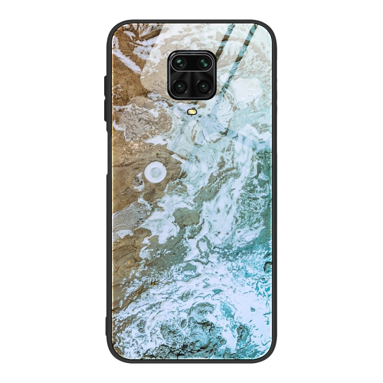 Custodia vetro con motivo marmo per Xiaomi Redmi Note 9