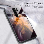 Custodia protettiva in vetro con motivo in marmo, For Xiaomi Redmi Note 8 Pro, For Xiaomi Redmi Note 8T