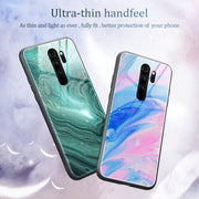 Custodia protettiva in vetro con motivo in marmo, For Xiaomi Redmi Note 8 Pro, For Xiaomi Redmi Note 8T