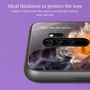 Custodia protettiva in vetro con motivo in marmo, For Xiaomi Redmi Note 8 Pro, For Xiaomi Redmi Note 8T