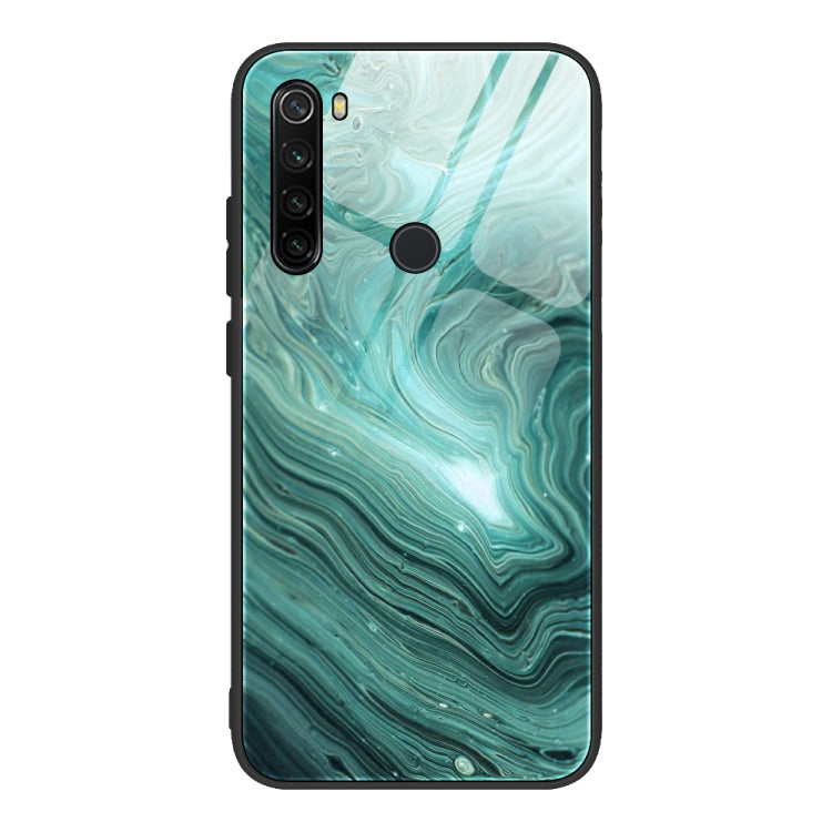 Custodia vetro protettiva motivo marmo per Xiaomi Redmi Note 8T