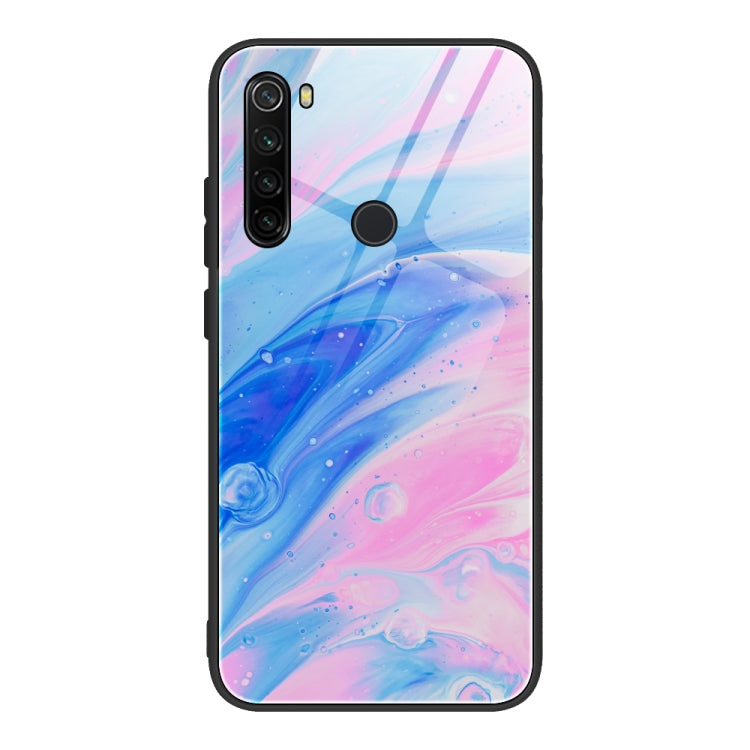 Custodia vetro protettiva motivo marmo per Xiaomi Redmi Note 8T