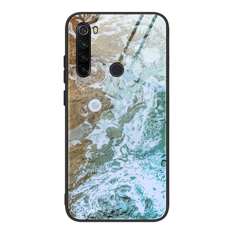 Custodia vetro protettiva motivo marmo per Xiaomi Redmi Note 8T