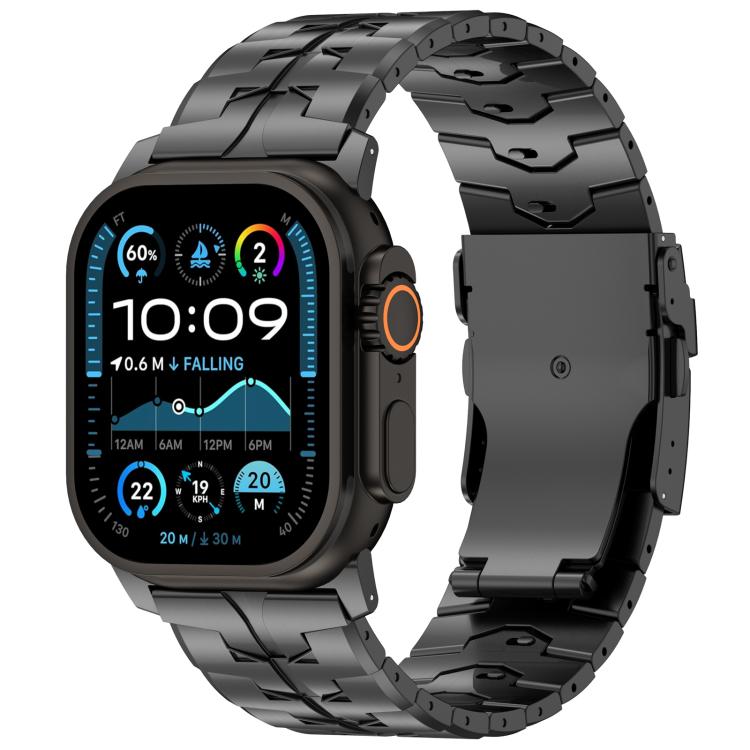 Cinturino per orologio in lega di titanio da 26 mm con fibbia piatta a sgancio rapido., For Apple Watch 46mm / 49mm / 45mm / 44mm