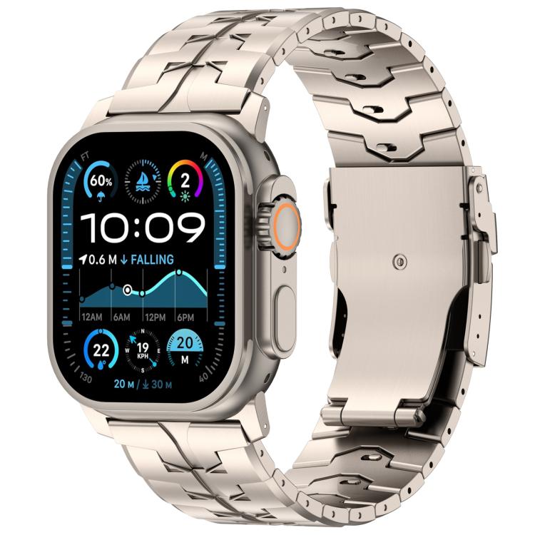 Cinturino per orologio in lega di titanio da 26 mm con fibbia piatta a sgancio rapido., For Apple Watch 46mm / 49mm / 45mm / 44mm