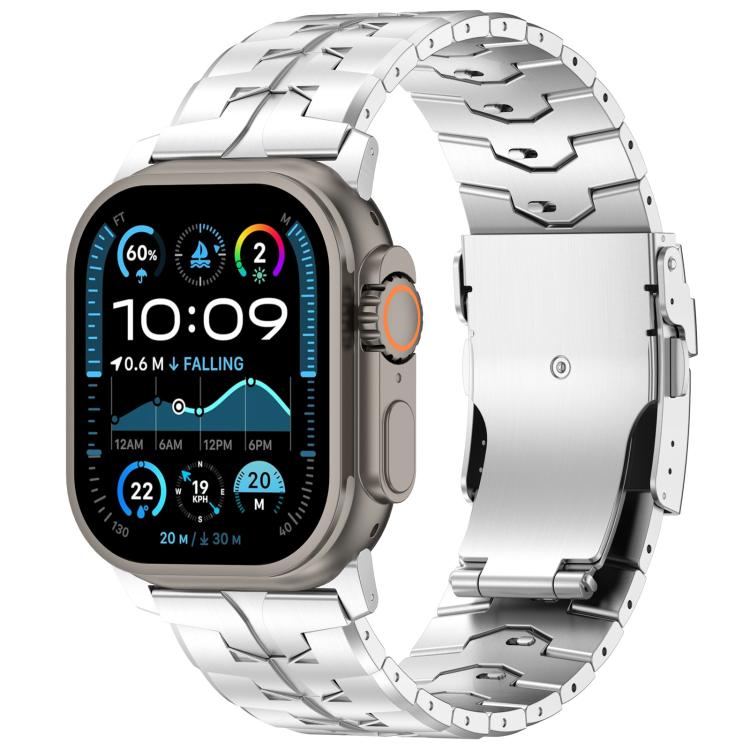 Cinturino per orologio in lega di titanio da 26 mm con fibbia piatta a sgancio rapido., For Apple Watch 46mm / 49mm / 45mm / 44mm
