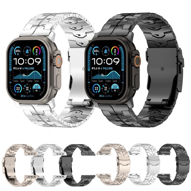 Cinturino per orologio in lega di titanio da 26 mm con fibbia piatta a sgancio rapido., For Apple Watch 46mm / 49mm / 45mm / 44mm
