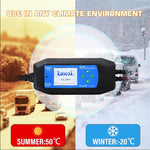 CAT-280 Caricabatterie per auto 2 in 1 e tester per batterie con schermo a colori, US Plug