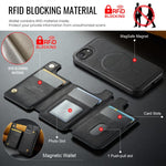 Custodia per telefono rimovibile con tasca per carte RFID MagSafe serie K3 di MAGKING., For iPhone 17e / 16e, For iPhone 17, For iPhone 16 Pro Max, For iPhone 16 Pro