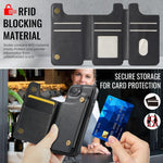 Custodia per telefono rimovibile con tasca per carte RFID MagSafe serie K3 di MAGKING., For iPhone 17e / 16e, For iPhone 17, For iPhone 16 Pro Max, For iPhone 16 Pro