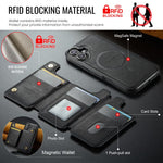 Custodia per telefono rimovibile con tasca per carte RFID MagSafe serie K3 di MAGKING., For iPhone 16 Plus, For iPhone 16