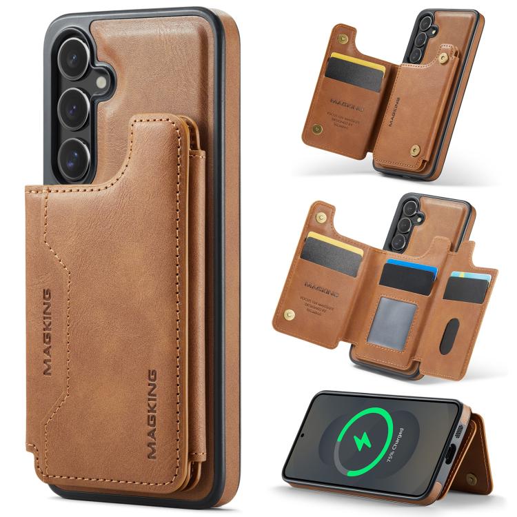 Custodia per telefono rimovibile con tasca per carte RFID MagSafe serie K3 di MAGKING., For Samsung Galaxy S25 Edge 5G, For Samsung Galaxy S25 5G, For Samsung Galaxy S25+ 5G, For Samsung Galaxy S25 Ultra 5G