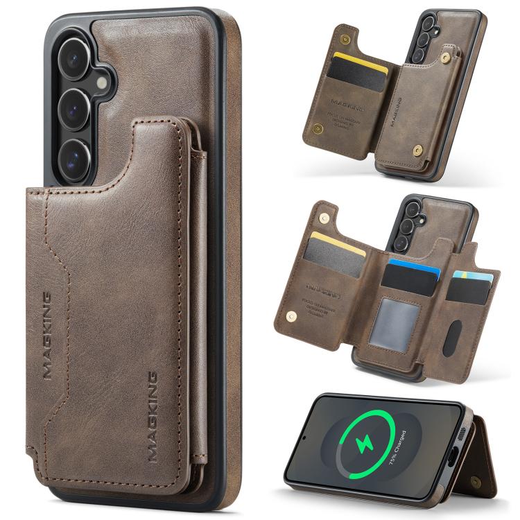 Custodia per telefono rimovibile con tasca per carte RFID MagSafe serie K3 di MAGKING., For Samsung Galaxy S25 Edge 5G, For Samsung Galaxy S25 5G, For Samsung Galaxy S25+ 5G, For Samsung Galaxy S25 Ultra 5G
