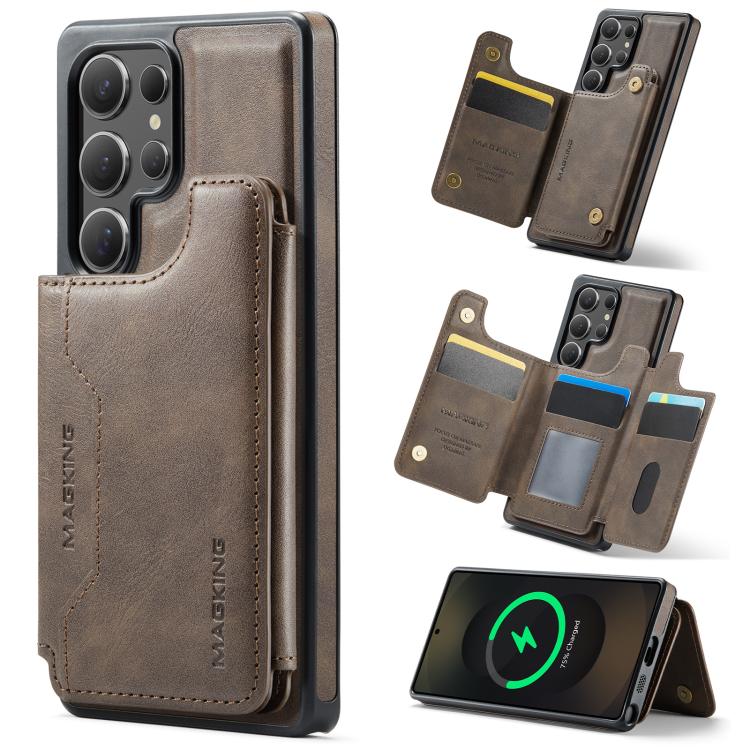 Custodia per telefono rimovibile con tasca per carte RFID MagSafe serie K3 di MAGKING., For Samsung Galaxy S25 Edge 5G, For Samsung Galaxy S25 5G, For Samsung Galaxy S25+ 5G, For Samsung Galaxy S25 Ultra 5G