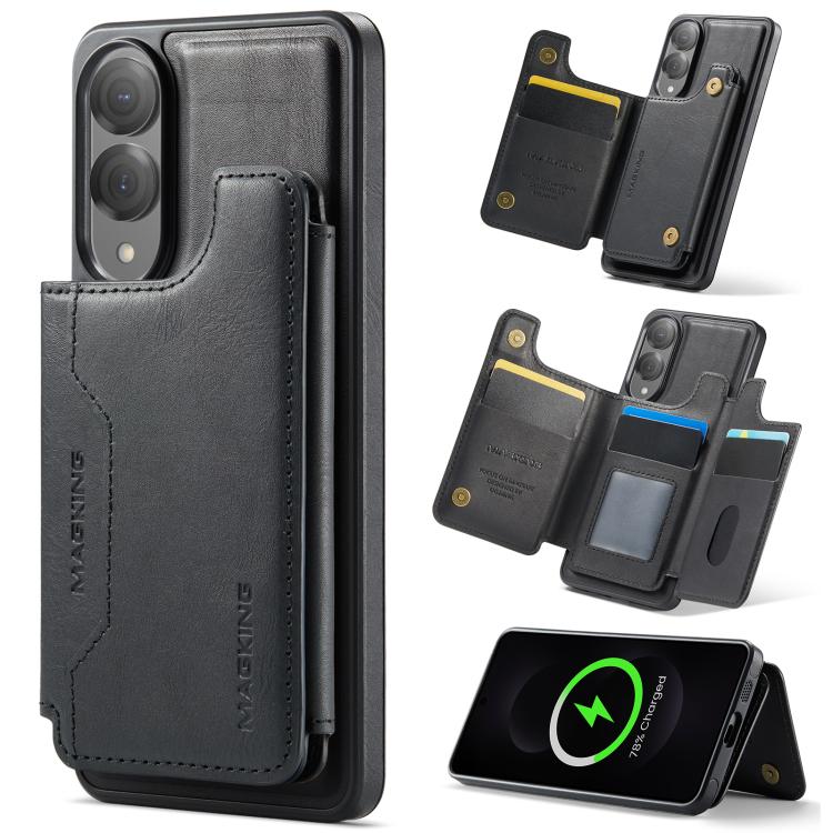 Custodia per telefono rimovibile con tasca per carte RFID MagSafe serie K3 di MAGKING., For Samsung Galaxy S25 Edge 5G, For Samsung Galaxy S25 5G, For Samsung Galaxy S25+ 5G, For Samsung Galaxy S25 Ultra 5G