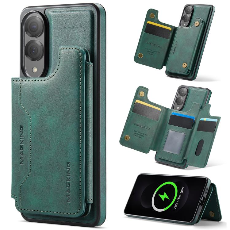 Custodia per telefono rimovibile con tasca per carte RFID MagSafe serie K3 di MAGKING., For Samsung Galaxy S25 Edge 5G, For Samsung Galaxy S25 5G, For Samsung Galaxy S25+ 5G, For Samsung Galaxy S25 Ultra 5G