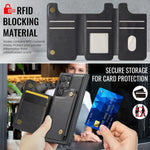 Custodia per telefono rimovibile con tasca per carte RFID MagSafe serie K3 di MAGKING., For Samsung Galaxy S23 Ultra 5G