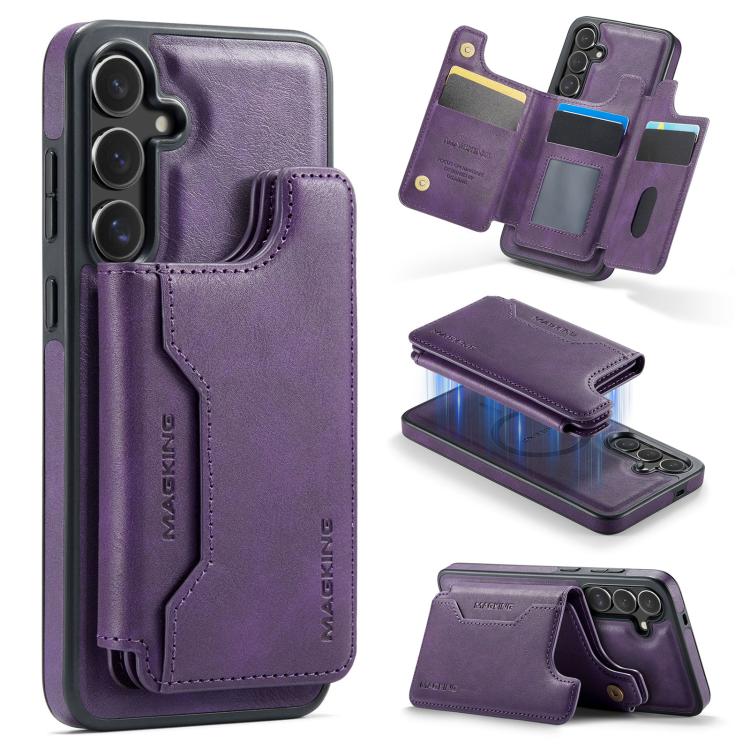 Custodia per telefono rimovibile con tasca per carte RFID MagSafe serie K3 di MAGKING., For Samsung Galaxy S26+ 5G, For Samsung Galaxy S26 Ultra 5G, For Samsung Galaxy S26 5G, For Samsung Galaxy S25 FE 5G