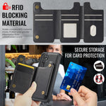 Custodia per telefono rimovibile con tasca per carte RFID MagSafe serie K3 di MAGKING., For Samsung Galaxy S24 FE 5G, For Samsung Galaxy S24 Ultra 5G, For Samsung Galaxy S24+ 5G, For Samsung Galaxy S24 5G