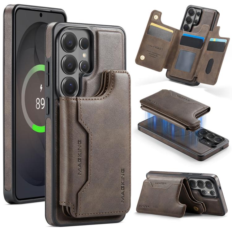 Custodia per telefono rimovibile con tasca per carte RFID MagSafe serie K3 di MAGKING., For Samsung Galaxy S26+ 5G, For Samsung Galaxy S26 Ultra 5G, For Samsung Galaxy S26 5G, For Samsung Galaxy S25 FE 5G