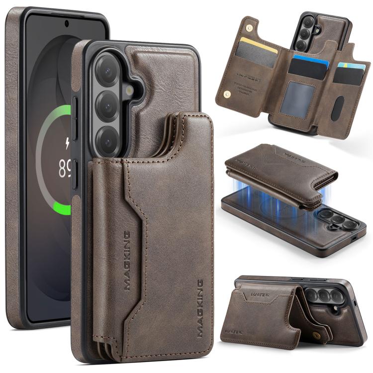 Custodia per telefono rimovibile con tasca per carte RFID MagSafe serie K3 di MAGKING., For Samsung Galaxy S26+ 5G, For Samsung Galaxy S26 Ultra 5G, For Samsung Galaxy S26 5G, For Samsung Galaxy S25 FE 5G