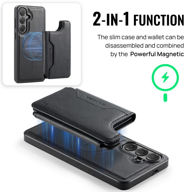 Custodia per telefono rimovibile con tasca per carte RFID MagSafe serie K3 di MAGKING., For Samsung Galaxy S26+ 5G, For Samsung Galaxy S26 Ultra 5G, For Samsung Galaxy S26 5G, For Samsung Galaxy S25 FE 5G
