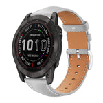 Cinturino per orologio xDfind Flat Head Black Shark in pelle a grana fine, For Garmin Fenix 8/7/6/5 22mm 20mm, For Garmin Fenix 8/7X/6X/5X 26mm 22mm, For Garmin Forerunner 220/735/735XT/230/235 20mm, For Garmin Forerunner 35/30/35j 20mm