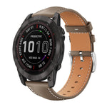 Cinturino per orologio xDfind Flat Head Black Shark in pelle a grana fine, For Garmin Fenix 8/7/6/5 22mm 20mm, For Garmin Fenix 8/7X/6X/5X 26mm 22mm, For Garmin Forerunner 220/735/735XT/230/235 20mm, For Garmin Forerunner 35/30/35j 20mm