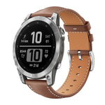Cinturino per orologio xDfind Flat Head Black Shark in pelle a grana fine, For Garmin Fenix 8/7/6/5 22mm 20mm, For Garmin Fenix 8/7X/6X/5X 26mm 22mm, For Garmin Forerunner 220/735/735XT/230/235 20mm, For Garmin Forerunner 35/30/35j 20mm