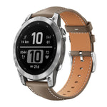 Cinturino per orologio xDfind Flat Head Black Shark in pelle a grana fine, For Garmin Fenix 8/7/6/5 22mm 20mm, For Garmin Fenix 8/7X/6X/5X 26mm 22mm, For Garmin Forerunner 220/735/735XT/230/235 20mm, For Garmin Forerunner 35/30/35j 20mm
