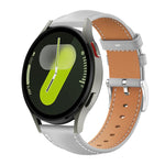 Cinturino per orologio xDfind Flat Head Black Shark in pelle a grana fine, For Samsung Galaxy Watch Ultra / Ultra 2025, For Samsung Galaxy Watch8 / Watch8 Classic, For Samsung Galaxy Watch7 / FE / 6 / 5 / 4, For Samsung Galaxy Fit3