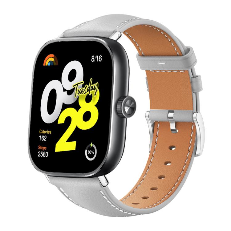 Cinturino per orologio xDfind Flat Head Black Shark in pelle a grana fine, For Xiaomi Band 10 Pro / 9 Pro / Redmi Watch 6, For Redmi Watch 3 Active / Lite 20mm, For Redmi Watch 3 20mm