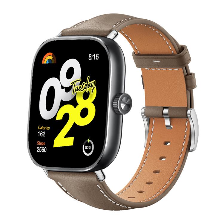 Cinturino per orologio xDfind Flat Head Black Shark in pelle a grana fine, For Xiaomi Band 10 Pro / 9 Pro / Redmi Watch 6, For Redmi Watch 3 Active / Lite 20mm, For Redmi Watch 3 20mm