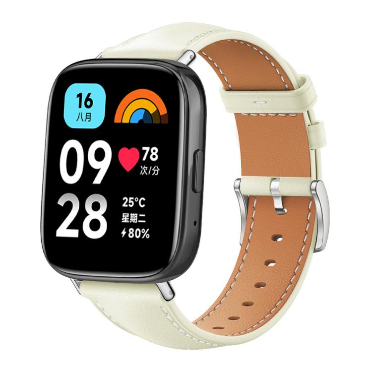 Cinturino per orologio xDfind Flat Head Black Shark in pelle a grana fine, For Xiaomi Band 10 Pro / 9 Pro / Redmi Watch 6, For Redmi Watch 3 Active / Lite 20mm, For Redmi Watch 3 20mm