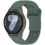 Cinturino per orologio in silicone a tinta unita a forma di I, 18mm