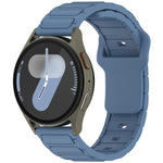 Cinturino per orologio in silicone a tinta unita a forma di I, 18mm