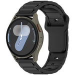 Cinturino per orologio in silicone a tinta unita a forma di I, 18mm