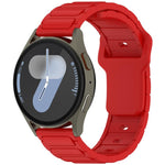 Cinturino per orologio in silicone a tinta unita a forma di I, 18mm