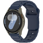 Cinturino per orologio in silicone a tinta unita a forma di I, 18mm