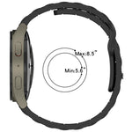 Cinturino per orologio in silicone a tinta unita a forma di I, 18mm
