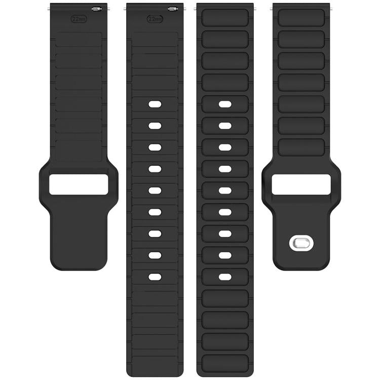 Cinturino per orologio in silicone a tinta unita a forma di I, 18mm