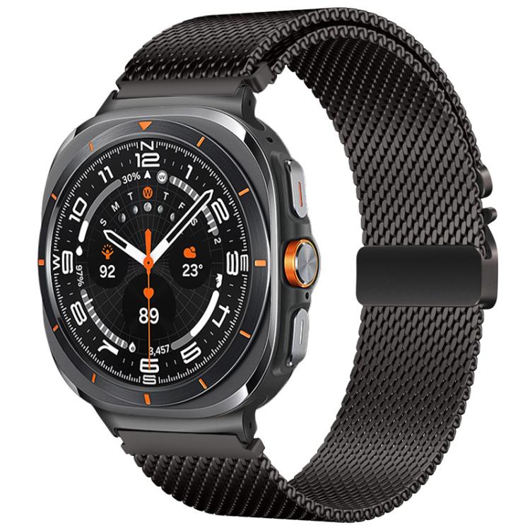 Cinturino per orologio in acciaio inox con fibbia milanese a forma di ombrello., For Samsung Galaxy Watch Ultra / Ultra 2025, For Samsung Galaxy Watch8 / Watch8 Classic