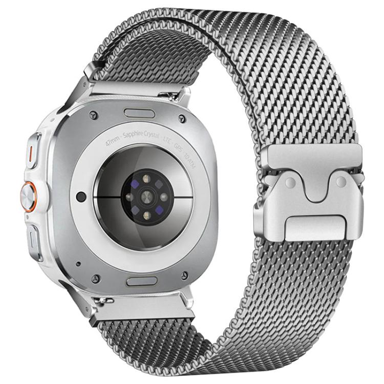 Cinturino per orologio in acciaio inox con fibbia milanese a forma di ombrello., For Samsung Galaxy Watch Ultra / Ultra 2025, For Samsung Galaxy Watch8 / Watch8 Classic