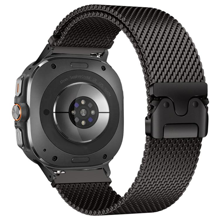 Cinturino per orologio in acciaio inox con fibbia milanese a forma di ombrello., For Samsung Galaxy Watch Ultra / Ultra 2025, For Samsung Galaxy Watch8 / Watch8 Classic